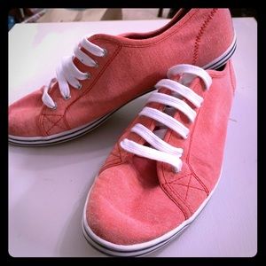 Red nautica sneakers
